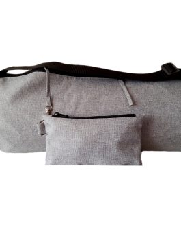 SZARY LEN Torba na jogę