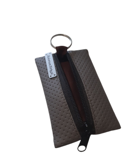 SZARE Etui Na Klucze Ekoskóra