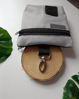 JASNY SZARY Saszetka 2w1